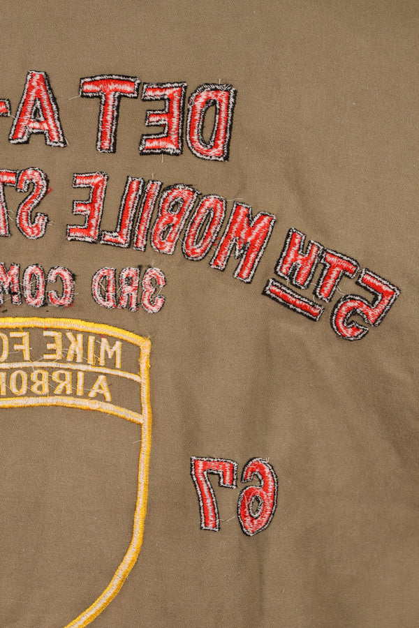 30% OFF [Limited Production]  Okinawa Mugi's Embroidery MILITARIA 1911 Silver Tiger US Cut Shirt Tour Jacket