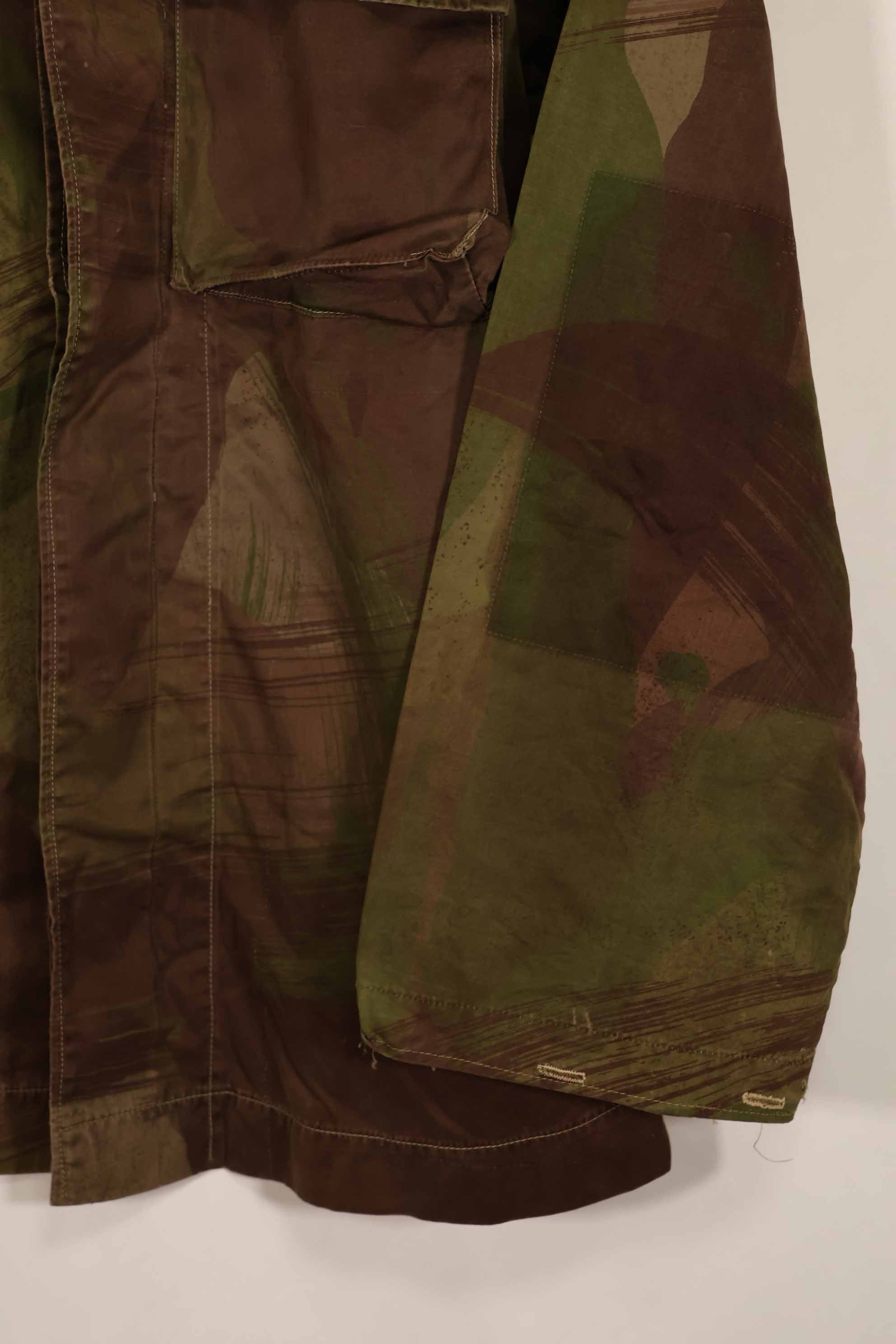 実物　1961年製　ARVN Windproof 迷彩　シャツ　薄手生地　ボタン欠損あり　レア品
