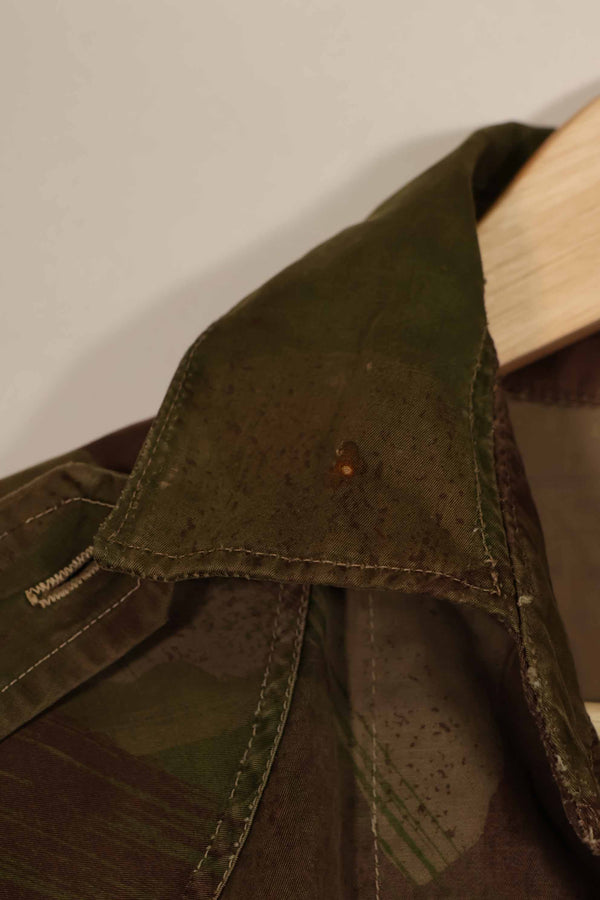 実物　1961年製　ARVN Windproof 迷彩　シャツ　薄手生地　ボタン欠損あり　レア品
