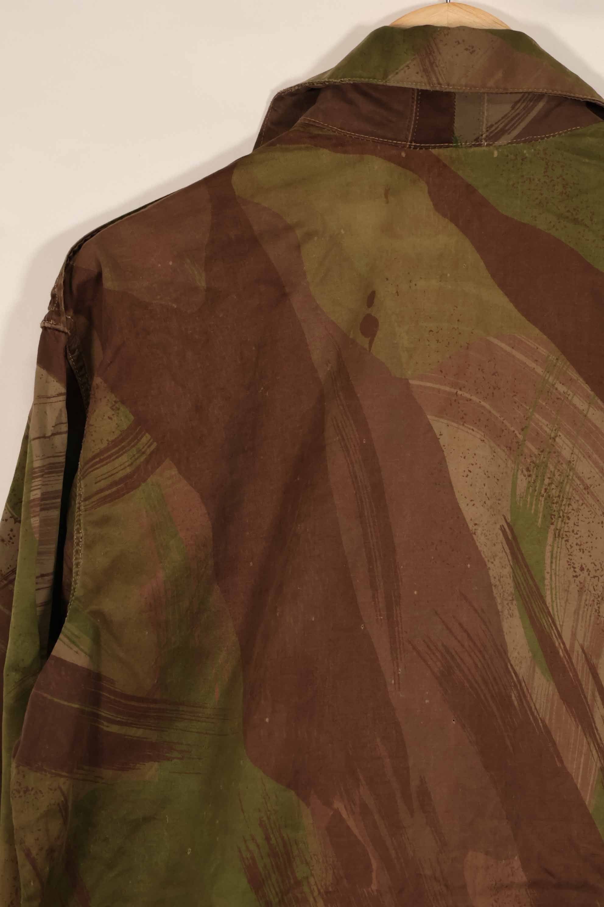 実物　1961年製　ARVN Windproof 迷彩　シャツ　薄手生地　ボタン欠損あり　レア品