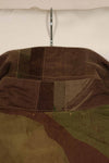 実物　1961年製　ARVN Windproof 迷彩　シャツ　薄手生地　ボタン欠損あり　レア品