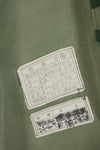 Real Japan Ground Self-Defense Force 1980's Kumazasa Camouflage Jacket, Used, Scratches