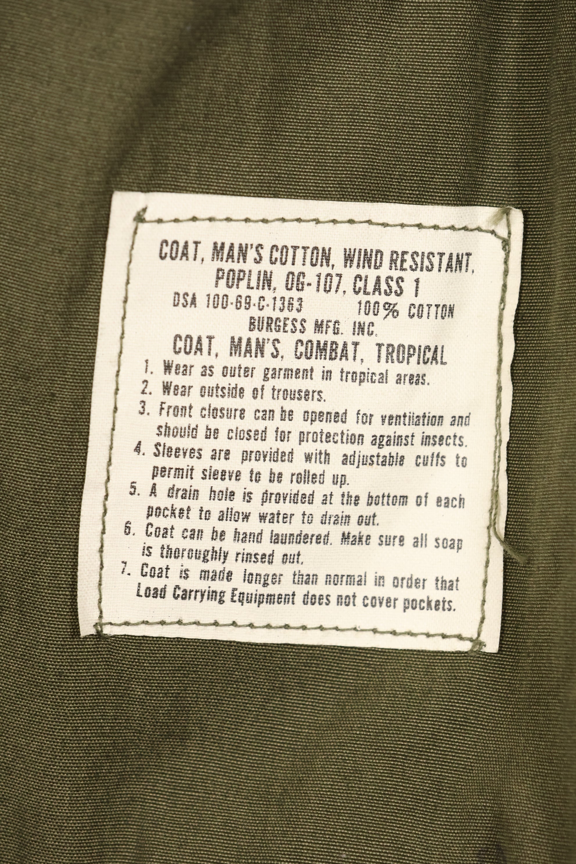 สัญญาปี 1969 สต็อกเก่า M-S รุ่นที่ 3 เสื้อแจ็คเก็ตแบบพรางป่าจังกเกิล ไม่มีริมฝีปาก