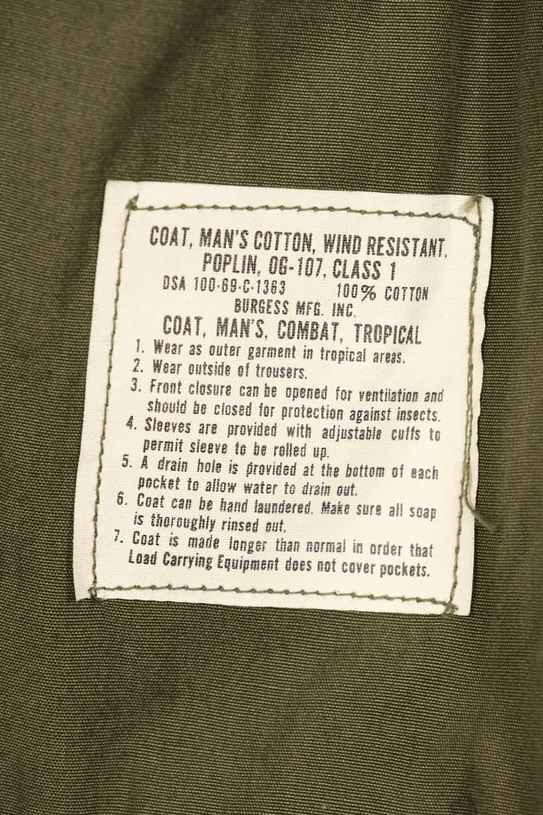 สัญญาปี 1969 สต็อกเก่า M-S รุ่นที่ 3 เสื้อแจ็คเก็ตแบบพรางป่าจังกเกิล ไม่มีริมฝีปาก