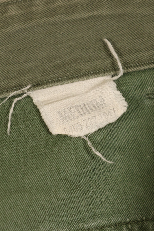 กางเกงยูทิลิตี้ MEDIUM OG-107 รุ่นต้นปี 1960, ประเภท I Baker Trousers, ลายพราง, ปรับเปลี่ยนสำหรับการใช้งานซุ่มยิง