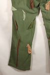 กางเกงยูทิลิตี้ MEDIUM OG-107 รุ่นต้นปี 1960, ประเภท I Baker Trousers, ลายพราง, ปรับเปลี่ยนสำหรับการใช้งานซุ่มยิง