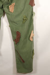กางเกงยูทิลิตี้ MEDIUM OG-107 รุ่นต้นปี 1960, ประเภท I Baker Trousers, ลายพราง, ปรับเปลี่ยนสำหรับการใช้งานซุ่มยิง
