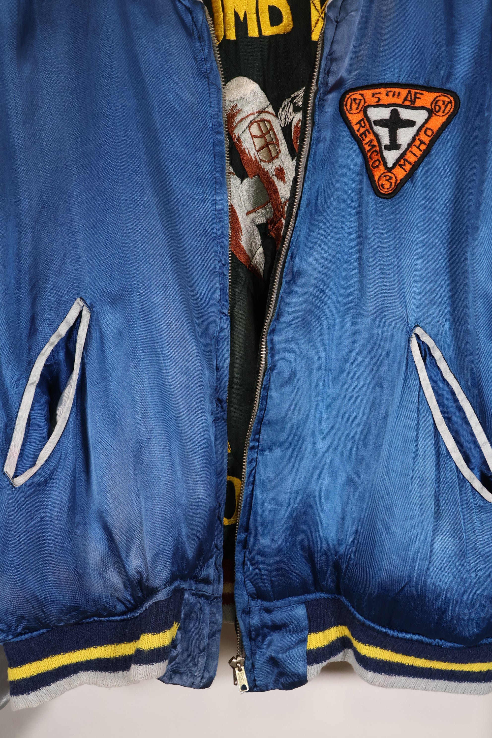 1950s U.S. Air Force 17th Bomb Wing Black Knights Korea Tour Jacket Used