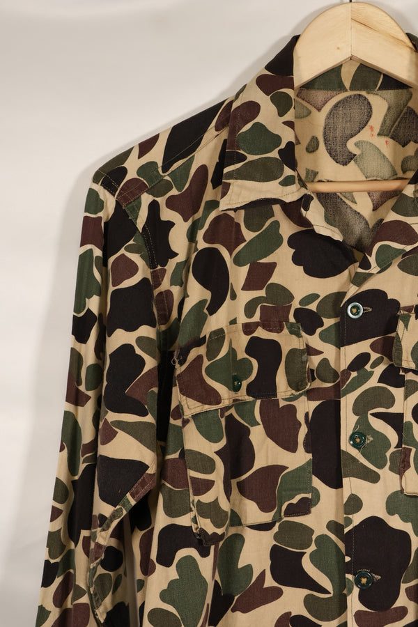 実物　アメリカ軍　CIDG ベオガム迷彩シャツ　薄手生地　状態良い