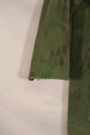 Real 1960s ARVN locally made camouflage shirt, worn, used.