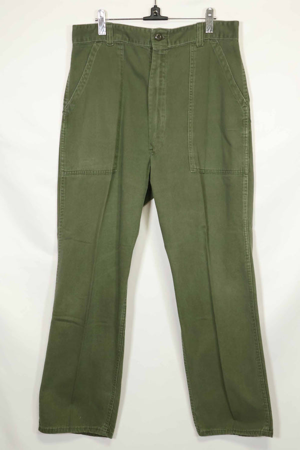 1970s lot, privately procured OG-107 utility pants, baker pants, 36x30, used, A