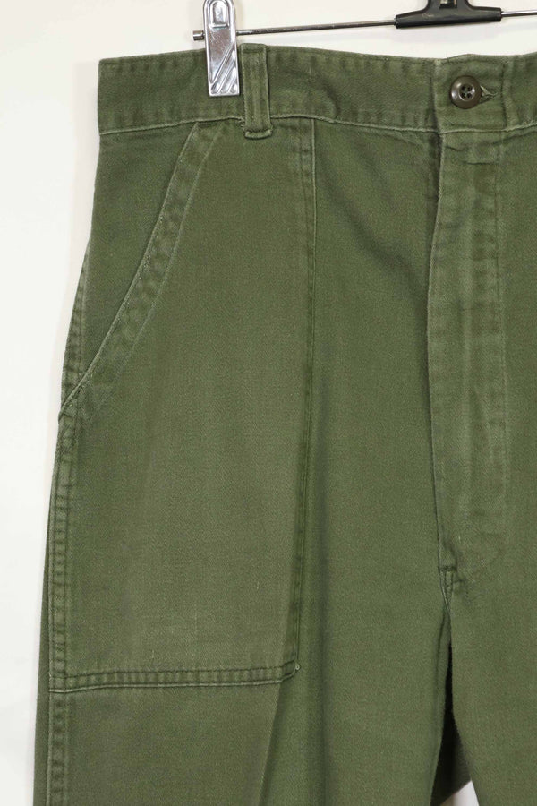 1970s lot, privately procured OG-107 utility pants, baker pants, 36x30, used, A