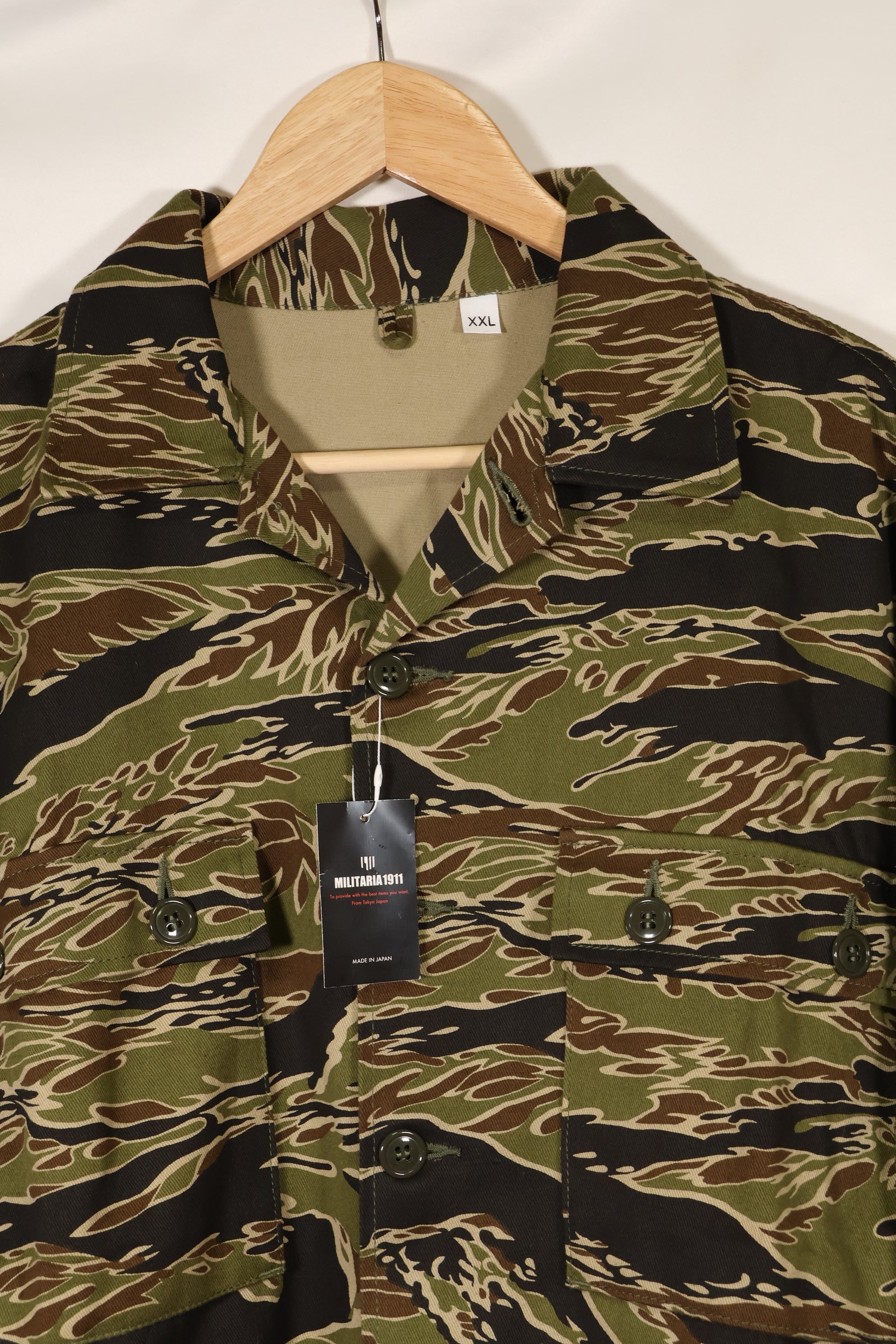 2024年発売　US-XXL　MILITARIA 1911 初期ゴールドタイガー　USカット　シャツ　見本品　中古品