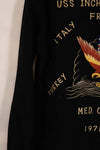 実物　1971-1972 アメリカ海軍　ツアージャケット　USS INCHON　中古品