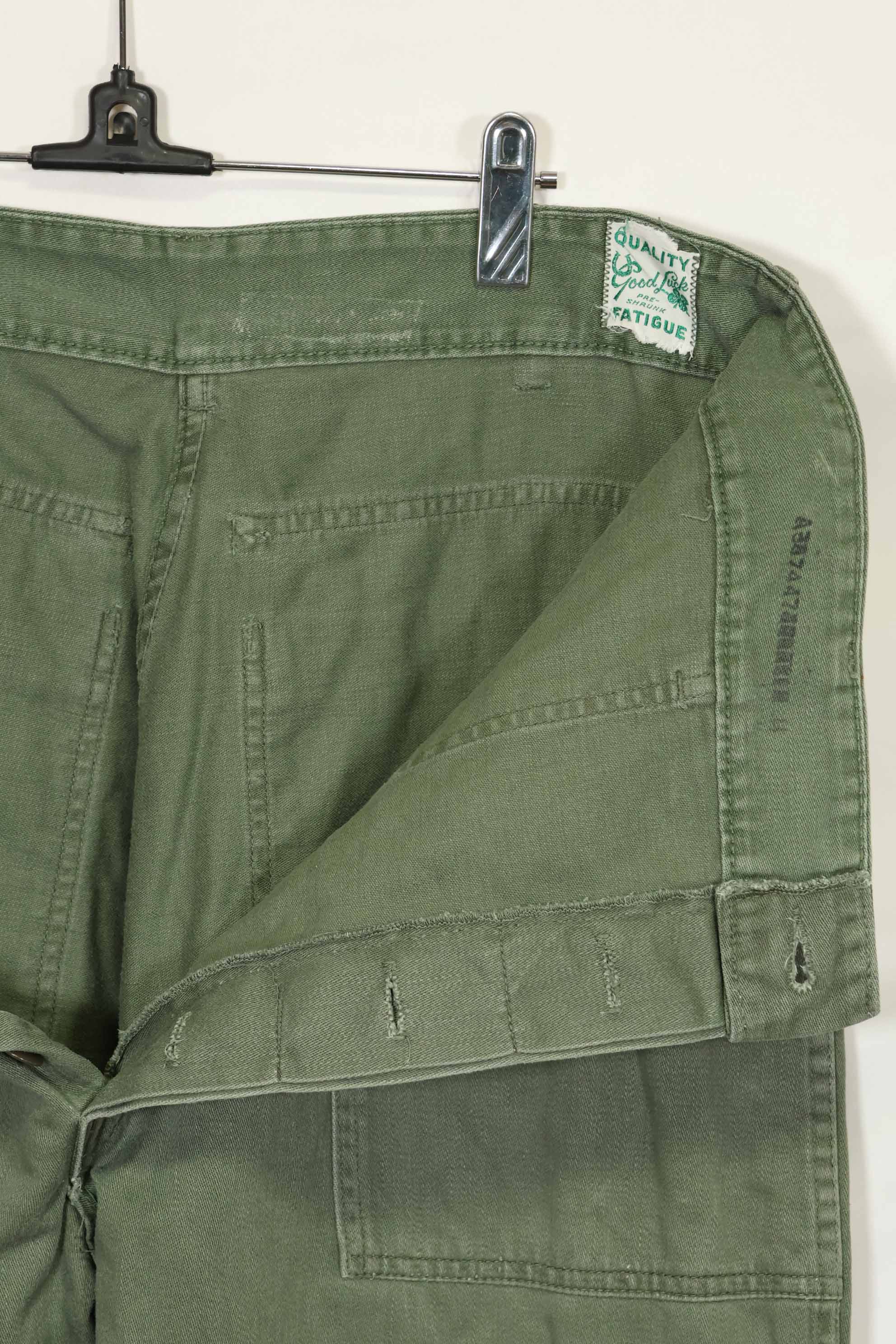 1960年代前半　OG-107 ユーティリティユニフォーム　ベイカーパンツ　改造品　第82空挺師団　A
