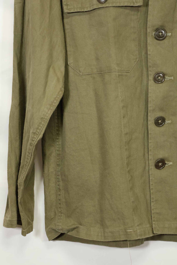 1960年代　沖縄CISO製　推定日本製　ローカルメイド　OG-107　ユーティリティシャツ　中古品