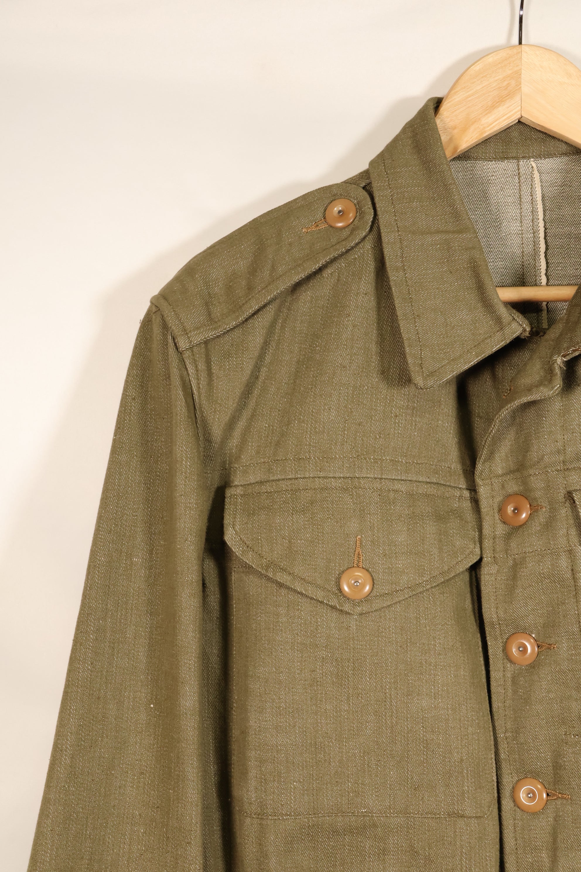 1950年代　サイズ No.7　イギリス軍　陸軍　バトルドレス　コットンデニムジャケット　短ジャケット　中古品