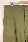 1950s, Size No. 6, British Army Battle Dress Denim Pants, Used