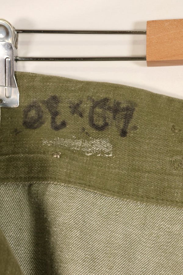 1950s, Size No. 6, British Army Battle Dress Denim Pants, Used