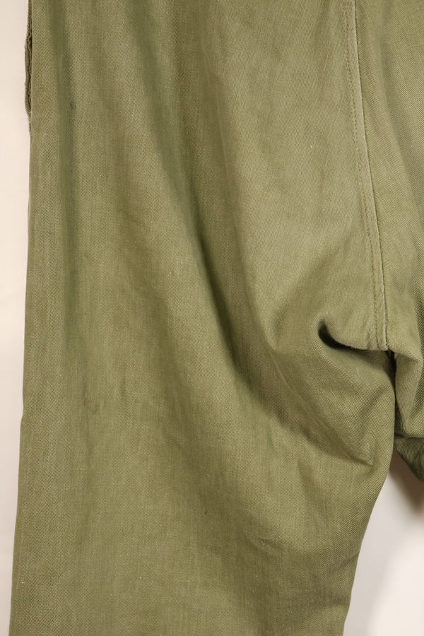 1950s, Size No. 6, British Army Battle Dress Denim Pants, Used