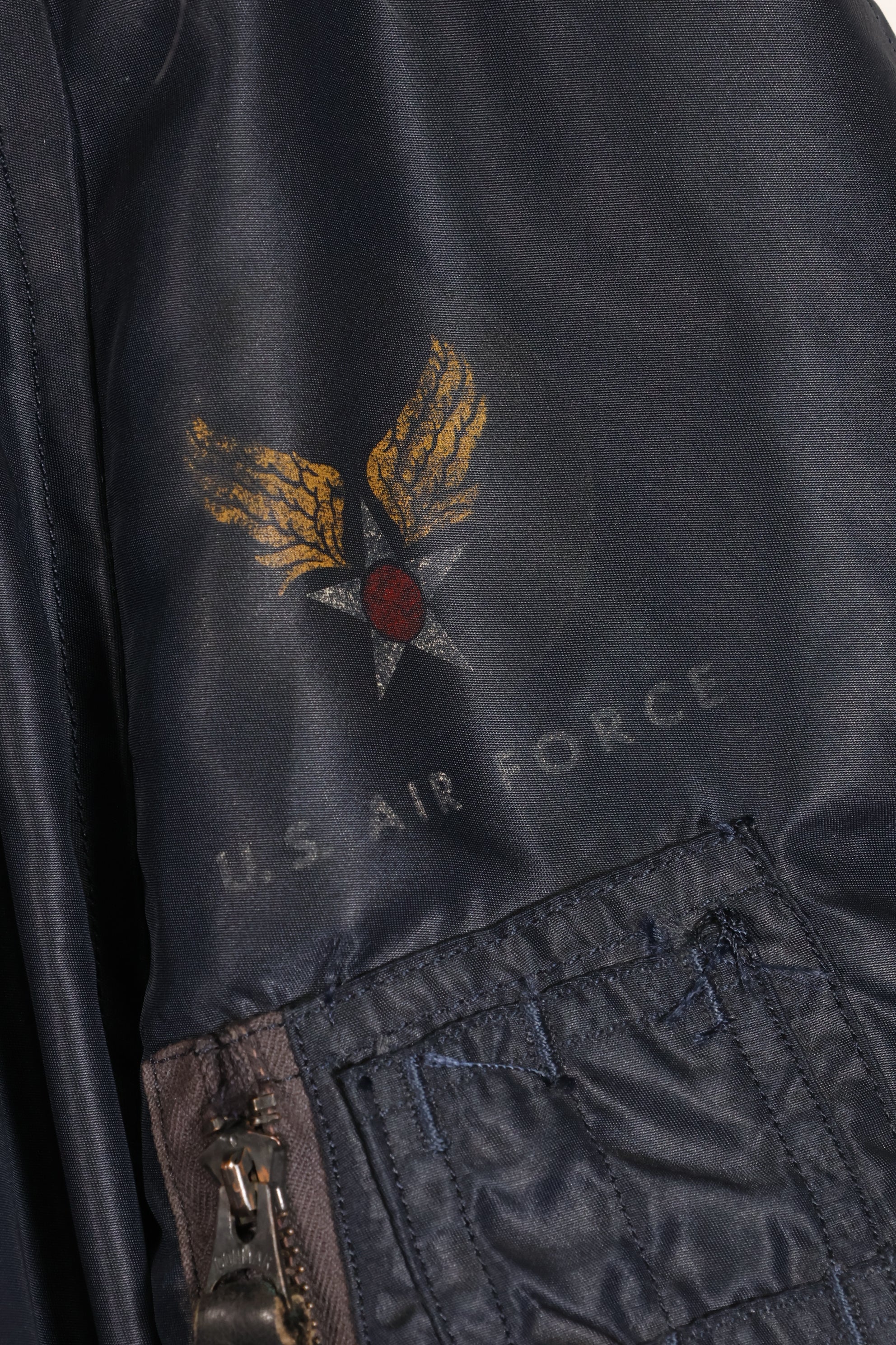 1950年代前半　X-LARGE　アメリカ空軍　N2-A　寒冷地用　フライトジャケット　リブ穴あり　中古品