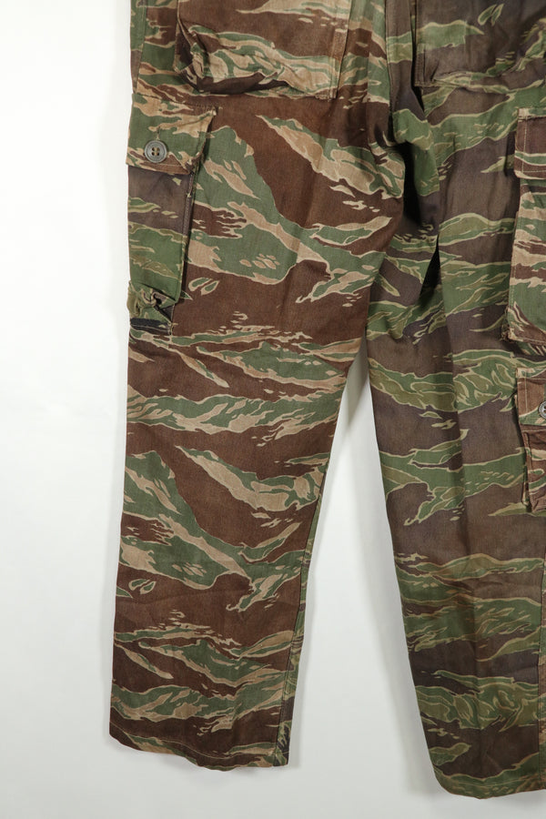 Real Tiger Stripe Gold Tiger Derivative Pattern Pants Movie Costume Item A