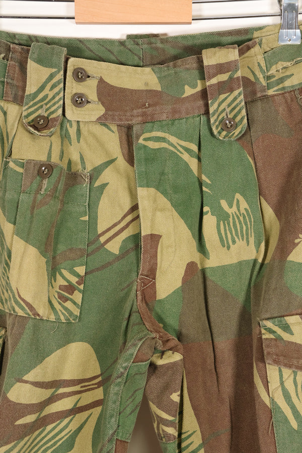 1970s Rhodesian Army Rhodesian camouflage shirt pants set, used.