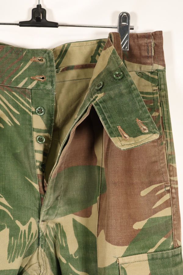 1970s Rhodesian Army Rhodesian camouflage shirt pants set, used.