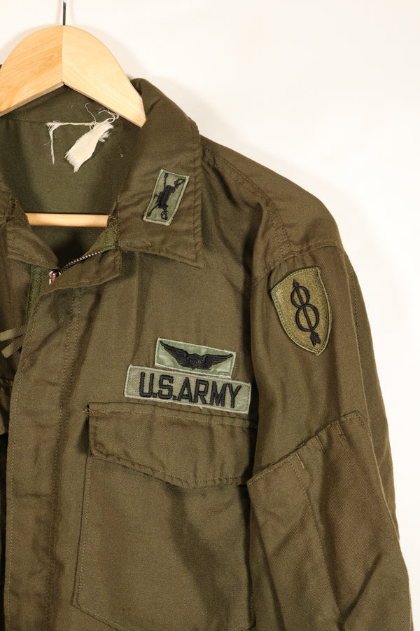 สัญญาปี 1971, M-L, กองทัพสหรัฐฯ, แจ็กเก็ตกันไฟ NOMEX สำหรับนักบิน, มีป้ายติด, มือสอง