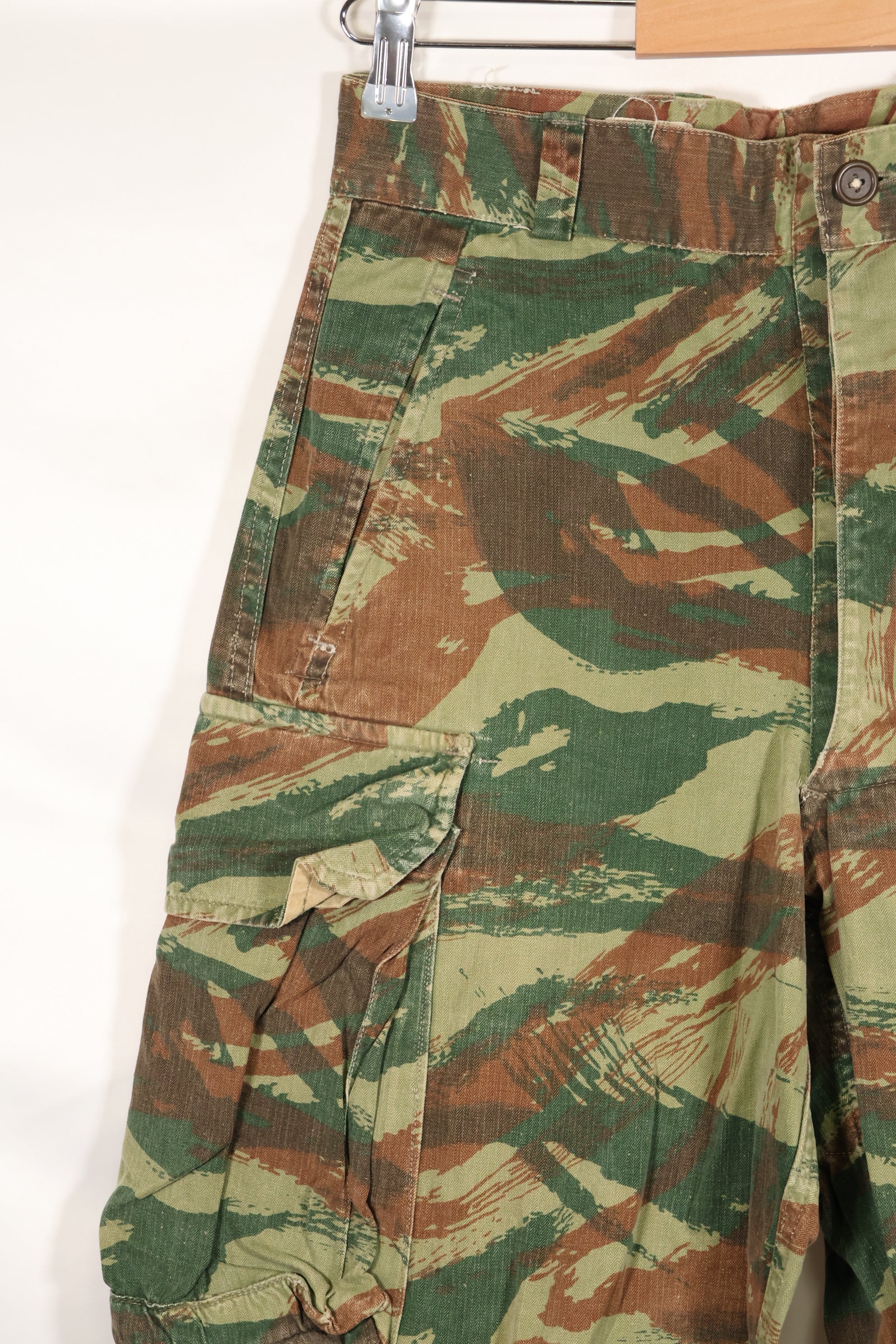 1960s French Army Lizard Camouflage Pants TAP 47/56 Pattern Used