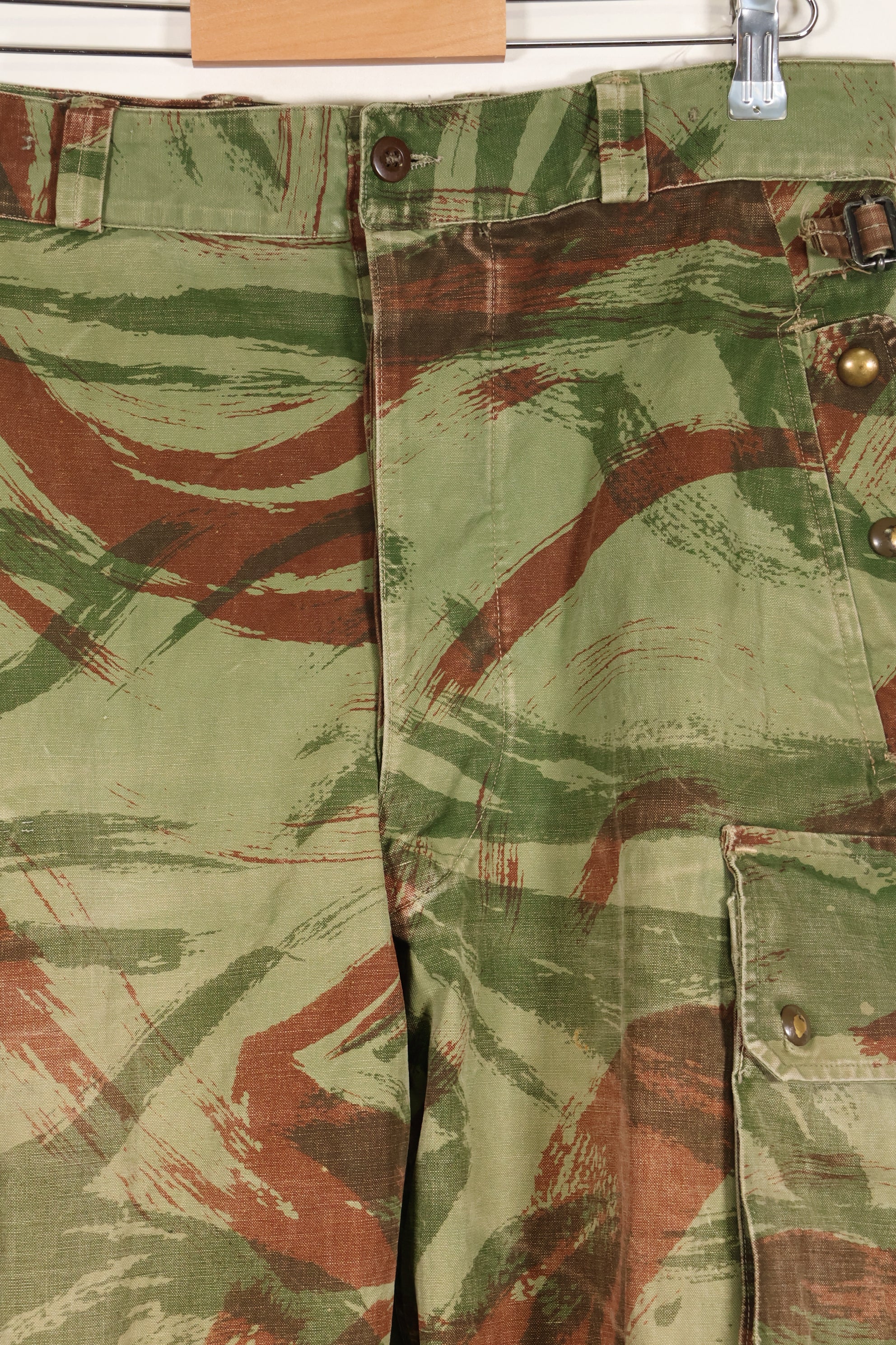 1960s French Army Lizard Camouflage Pants TAP 47/56 Pattern Used C