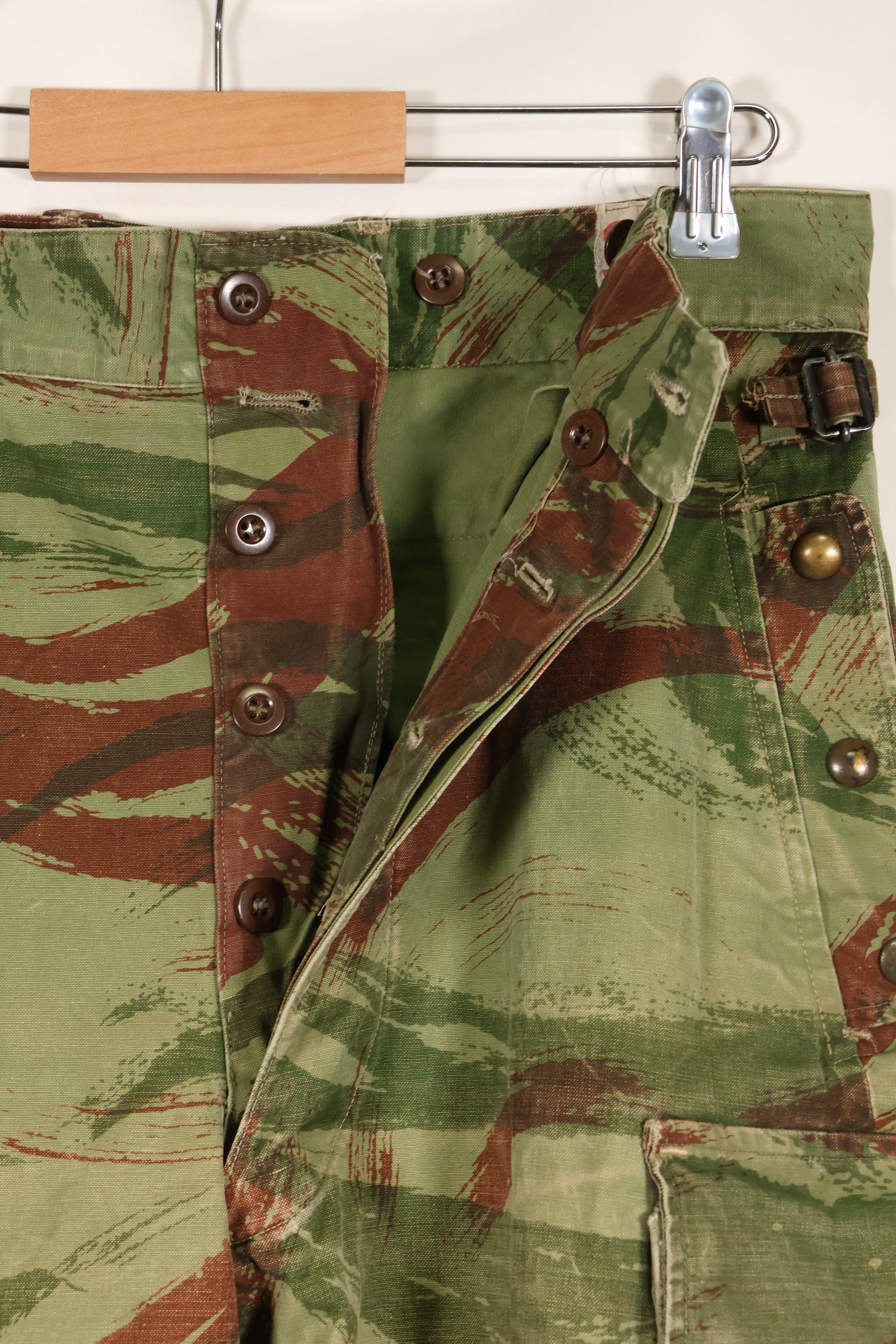 1960s French Army Lizard Camouflage Pants TAP 47/56 Pattern Used C