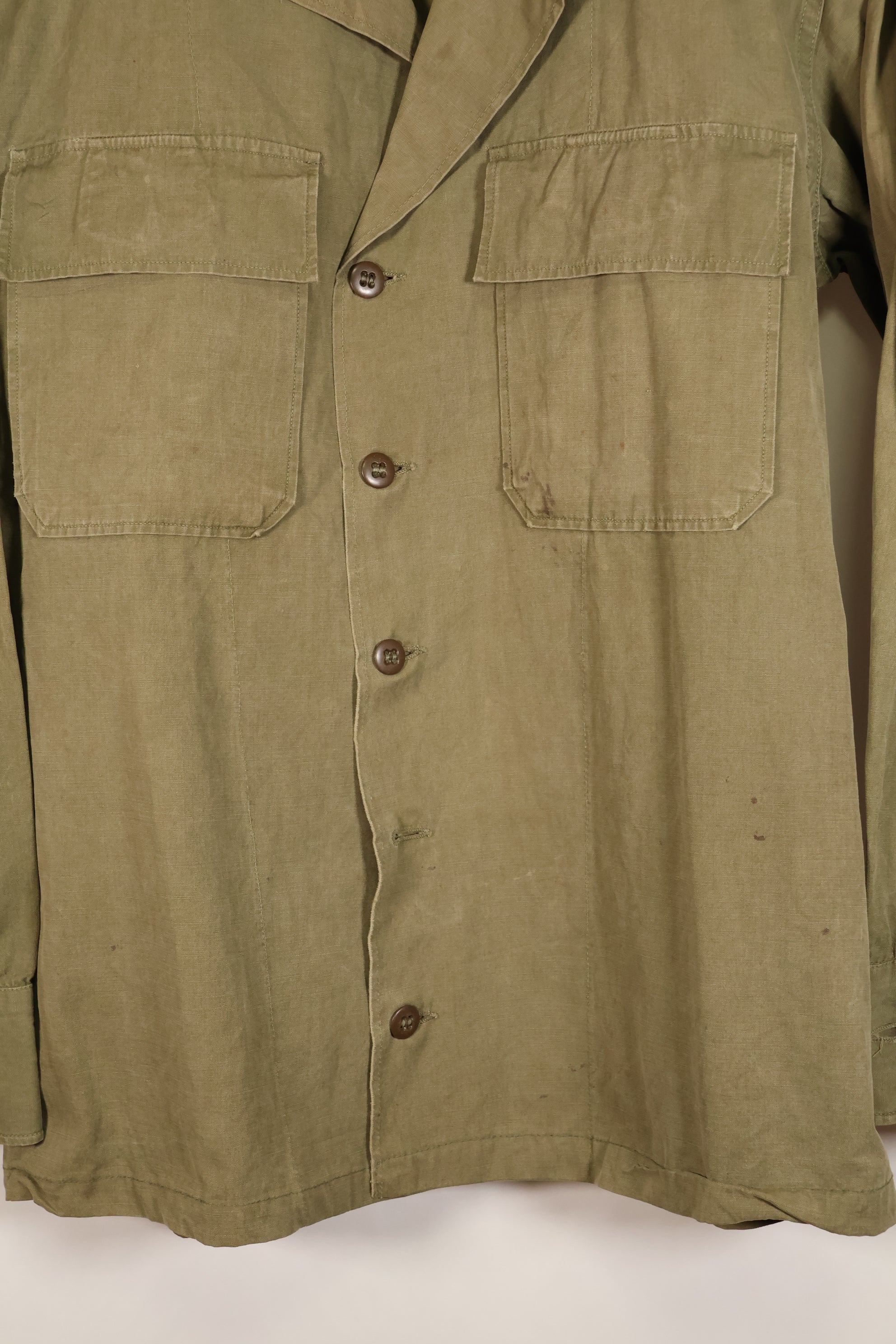 ทศวรรษ 1940, ขนาด M, ต้นแบบ, กองทัพสหรัฐฯ, เสื้อป๊อปลินฝ้ายสำหรับป่า, มือสอง