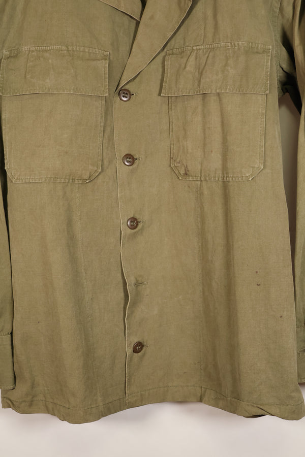 ทศวรรษ 1940, ขนาด M, ต้นแบบ, กองทัพสหรัฐฯ, เสื้อป๊อปลินฝ้ายสำหรับป่า, มือสอง