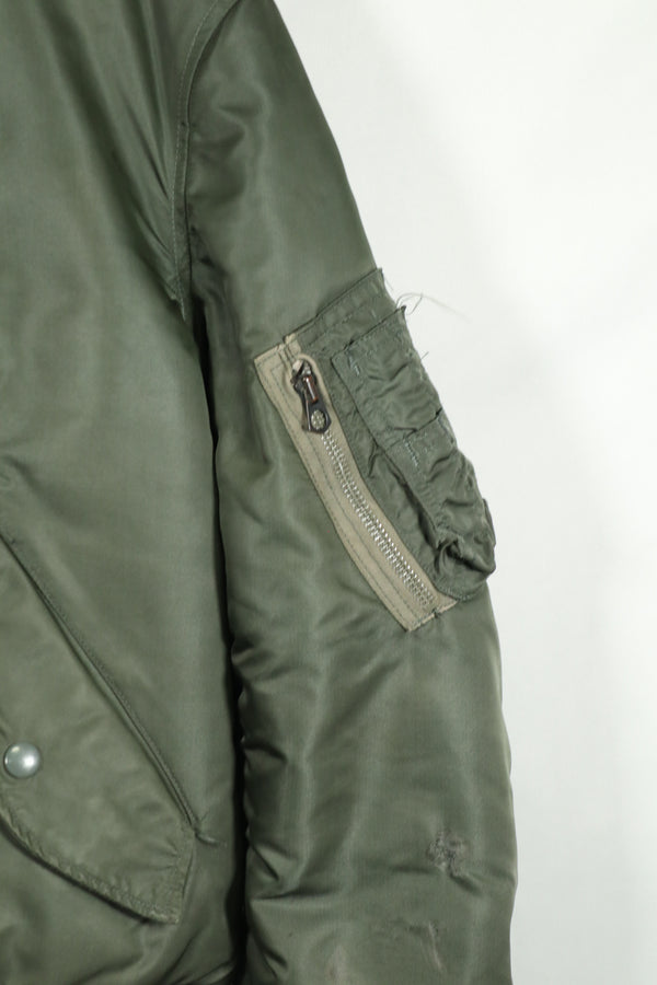 Real 1972 USAF flight jacket MA-1 used LARGE size