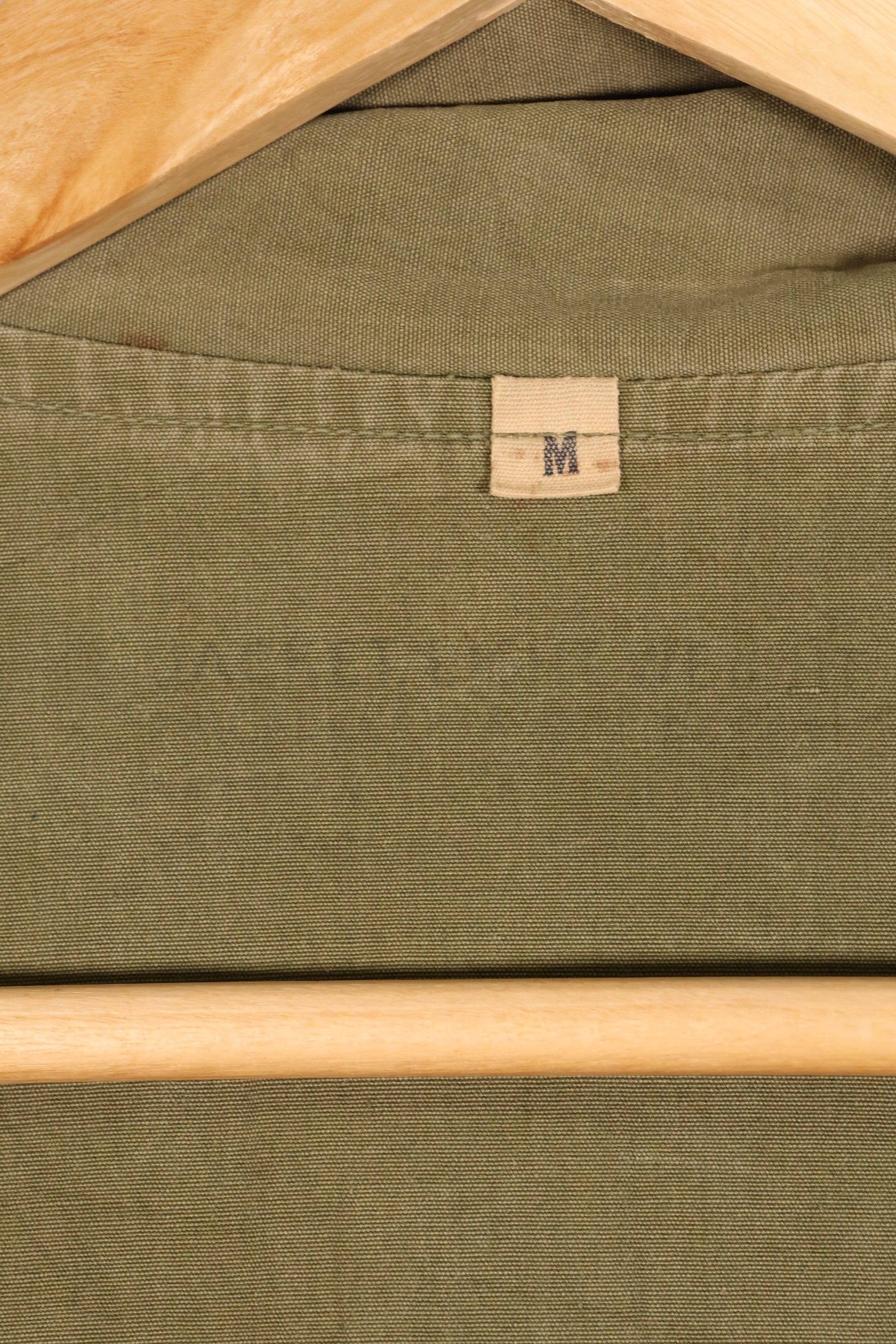 ทศวรรษ 1940, ขนาด M, ต้นแบบ, กองทัพสหรัฐฯ, เสื้อป๊อปลินฝ้ายสำหรับป่า, มือสอง