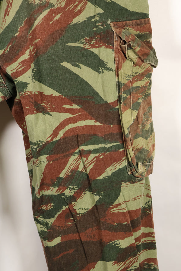 1960s กองทัพฝรั่งเศส กางเกงลายพรางริซาร์ด TAP 47/56 แพทเทิร์น มือสอง D