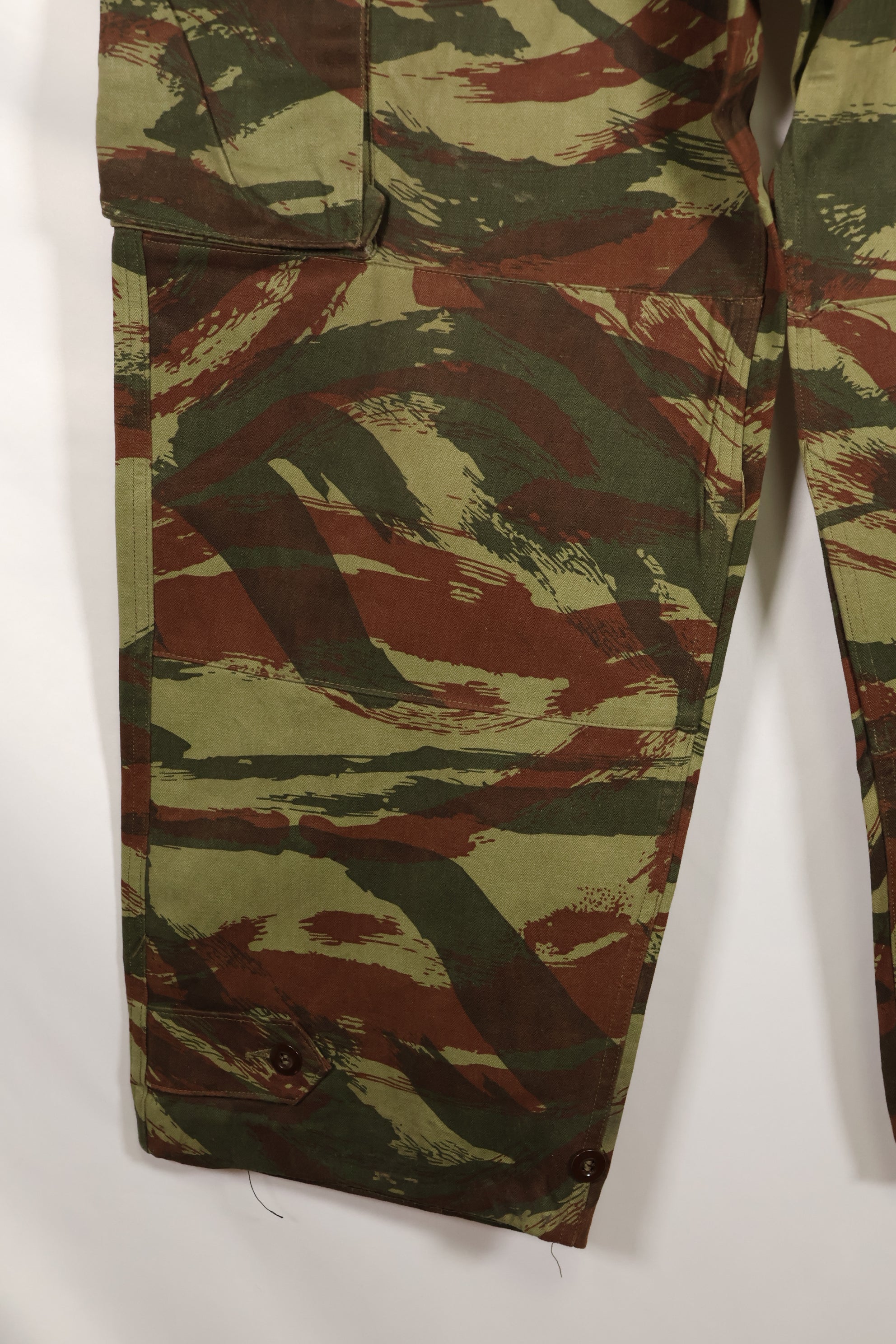 1960s ฝรั่งเศส ลายพรางลิซาร์ด กางเกงขาสั้น TAP 47/56 Pattern มือสอง E