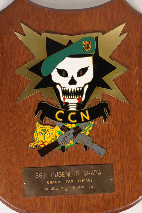 実物　MACV SOG　CCN（COMMAND CONTROL NORTH） プラーク　1971-1972