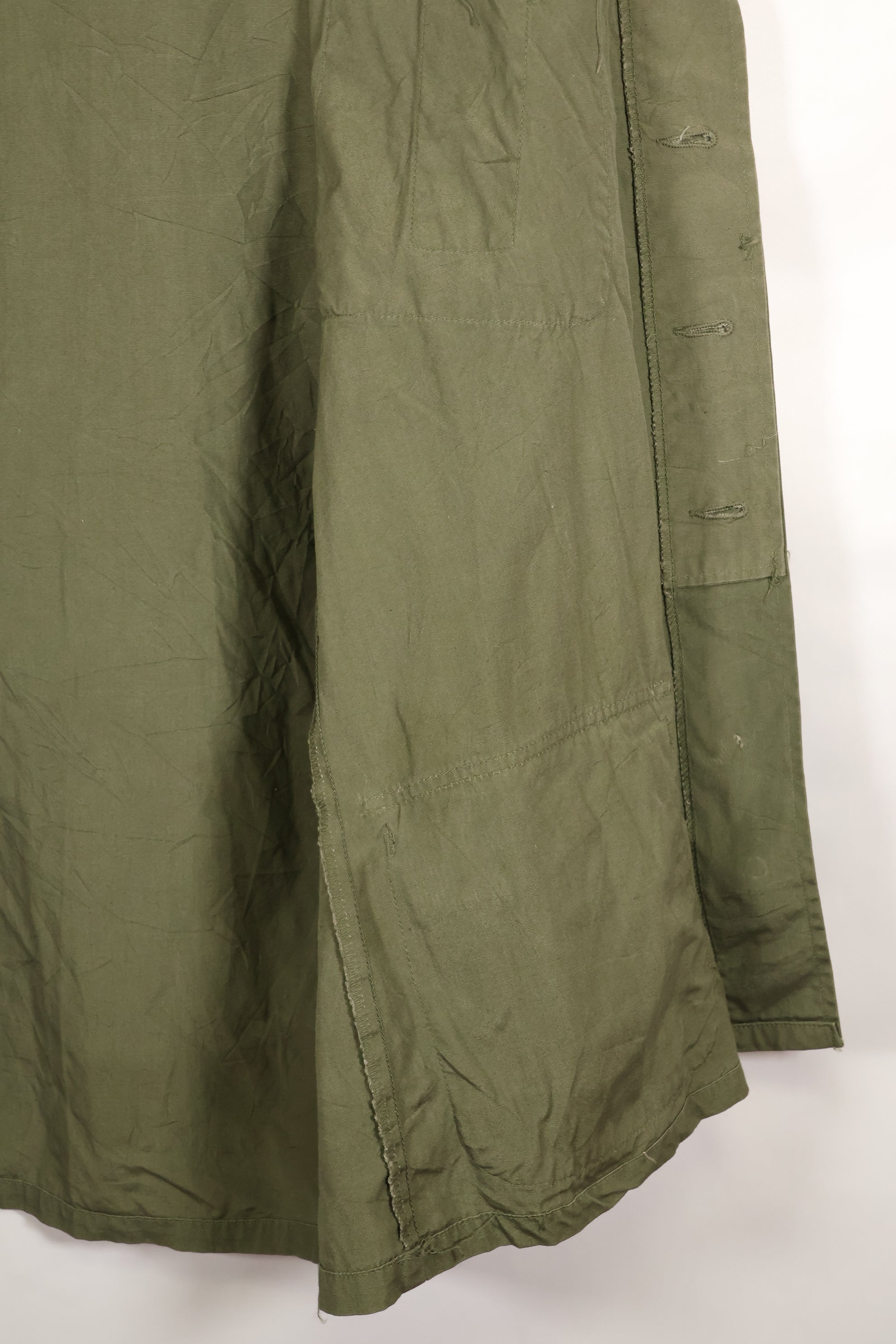 1969 Contract M-R Non Rip 3rd Model Jungle Fatigue Jacket, used, with tape.