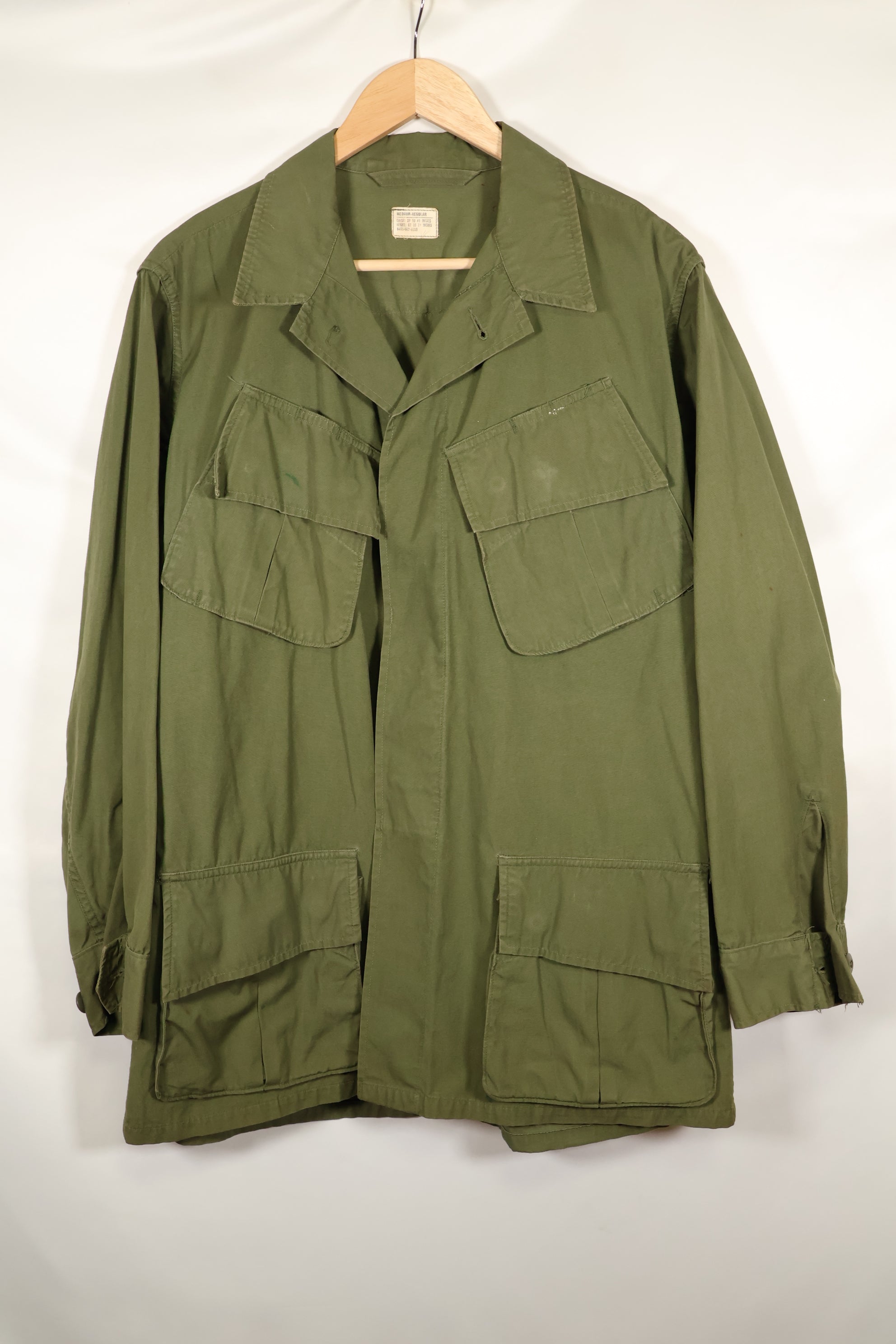 Circa 1967 M-R 3rd Model Jungle Fatigue Jacket, used.