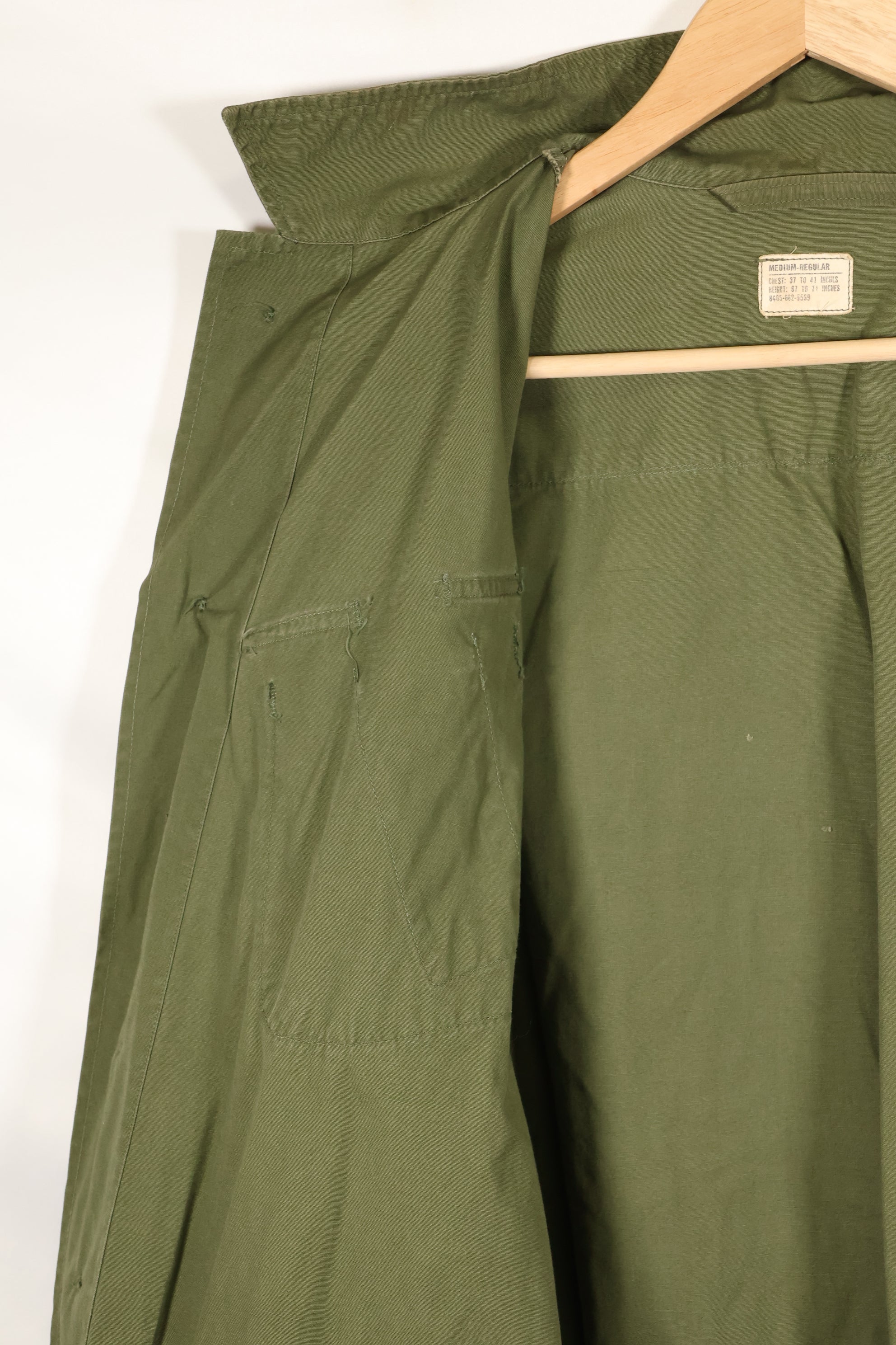 Circa 1967 M-R 3rd Model Jungle Fatigue Jacket, used.