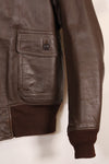 เสื้อแจ็คเก็ต G-1 Flight Jacket ของกองทัพเรือสหรัฐฯ มือสองจากช่วงปี 1950-1960 ไม่มีฉลากสัญญา