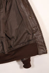 เสื้อแจ็คเก็ต G-1 Flight Jacket ของกองทัพเรือสหรัฐฯ มือสองจากช่วงปี 1950-1960 ไม่มีฉลากสัญญา