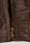 เสื้อแจ็คเก็ต G-1 Flight Jacket ของกองทัพเรือสหรัฐฯ มือสองจากช่วงปี 1950-1960 ไม่มีฉลากสัญญา