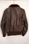 เสื้อแจ็คเก็ต G-1 Flight Jacket ของกองทัพเรือสหรัฐฯ มือสองจากช่วงปี 1950-1960 ไม่มีฉลากสัญญา
