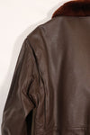 เสื้อแจ็คเก็ต G-1 Flight Jacket ของกองทัพเรือสหรัฐฯ มือสองจากช่วงปี 1950-1960 ไม่มีฉลากสัญญา