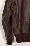 เสื้อแจ็คเก็ต G-1 Flight Jacket ของกองทัพเรือสหรัฐฯ มือสองจากช่วงปี 1950-1960 ไม่มีฉลากสัญญา