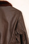 เสื้อแจ็คเก็ต G-1 Flight Jacket ของกองทัพเรือสหรัฐฯ มือสองจากช่วงปี 1950-1960 ไม่มีฉลากสัญญา