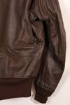 เสื้อแจ็คเก็ต G-1 Flight Jacket ของกองทัพเรือสหรัฐฯ มือสองจากช่วงปี 1950-1960 ไม่มีฉลากสัญญา